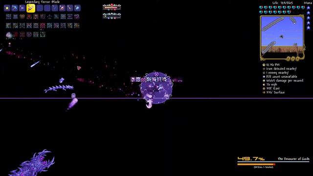 Terraria Calamity Mod 2.0.1 | The Devourer of Gods | Melee (Death Mode) смотреть онлайн
