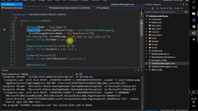 Валидация данных в ASP.NET MVC Часть #9 DisplayAttribute смотреть онлайн