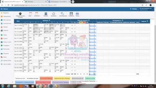 Вывод табеля. Edupage/Эдупейж/Едупейж/Timetable/asc Timetable...