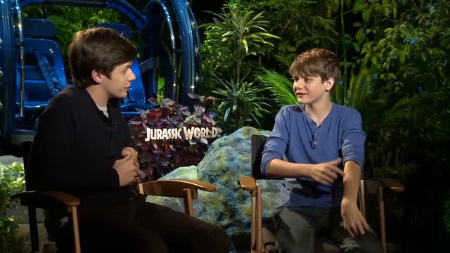 Jurassic World: Nick Robinson & Ty Simpkins Official Interview | ScreenSlam