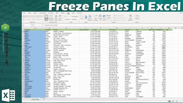 Freeze Panes In Excel | Freeze Rows and Columns In Excel | Excel Tips [Hindi] смотреть онлайн