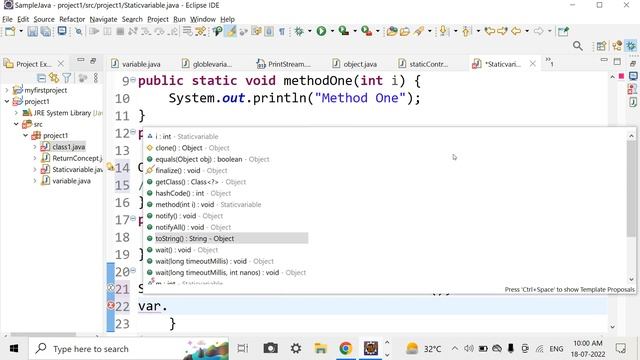 Java class 27 || static flow of variable and methods || use of constructor смотреть онлайн