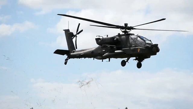 АМЕРИКАНСКИЙ ВЕРТОЛЕТ/Military helicopter AH64 Apache/Demonstration flight смотреть онлайн