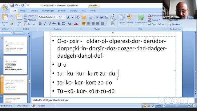 Dersa Zimanê Kurmancî-kurmancî  Kurdî