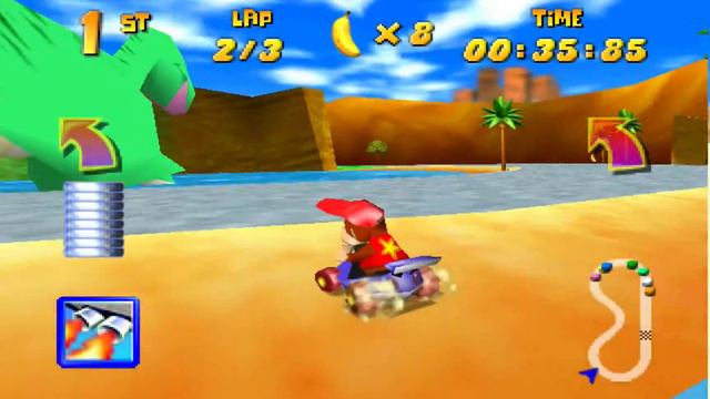 Diddy Kong Racing: Ancient Lake (Silver Coin Challenge) [1080 HD] смотреть онлайн