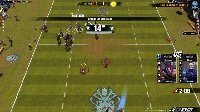 Blood Bowl 2 Clowns of Chaos Vs Slaanesh Voodoo Dollz part 2 смотреть онлайн