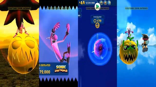 Sonic Dash - SHADOW VS BIG VS SANTA BIG VS CHARMY смотреть онлайн