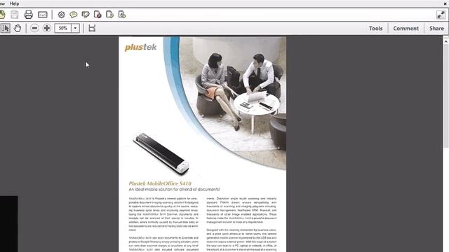 Plustek MobileOffice S410 Portable Scanner USB Kertas Folio F4 A4 смотреть онлайн