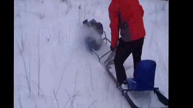 Мотобуксировщик Помор - покататься на сноуборде