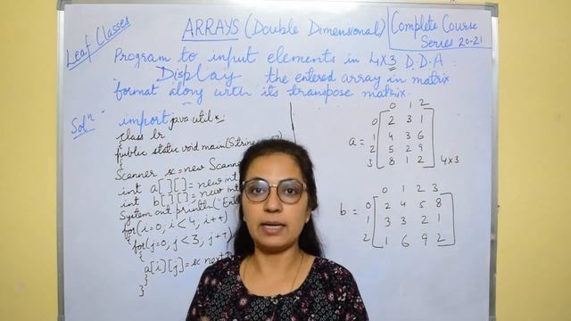 ARRAYS | Lecture 5 | Double Dimensional | Complete Course Series | 2020-21 | ICSE - X смотреть онлайн