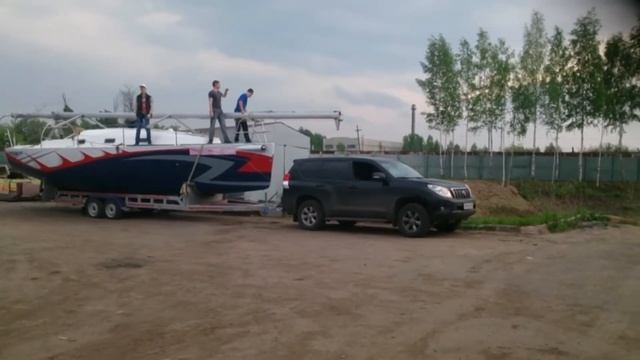 Прицепы для перевозки яхт. Ателье прицепов Багем смотреть онлайн