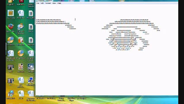 MS Notepad ASCII Art Experiment 1 смотреть онлайн