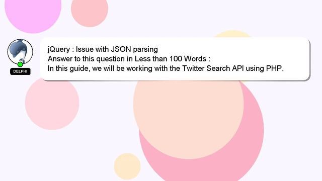 jQuery : Issue with JSON parsing смотреть онлайн