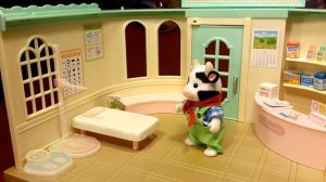 Первый пациент! Мультяшный обзор больницы Сильваниан Фэмилис / Sylvanian Families Country Doctor