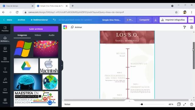 Como crear una línea de tiempo en Canva смотреть онлайн