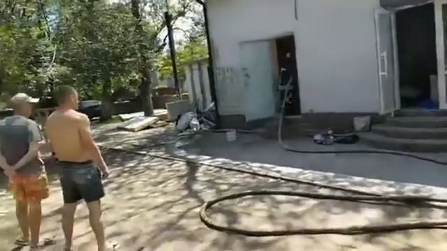 Пожар в парке мира