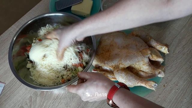 Курица с овощами в лаваше. Сочное мясо и вкуснейший лаваш. смотреть онлайн