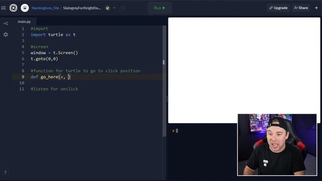 How to make turtle follow your mouse in Python | Python beginner tutorial смотреть онлайн