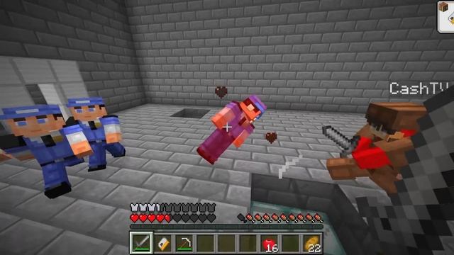 Escaping from a 24 HOUR PRISON in Minecraft! смотреть онлайн