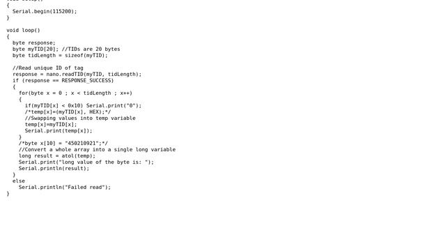 Arduino: How to convert byte array into a single variable? смотреть онлайн