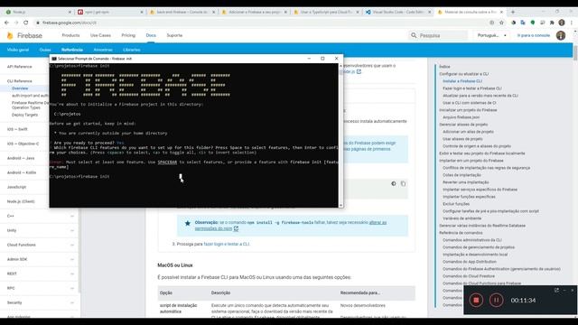 01 - BACKEND NODE COM TYPESCRIPT E FIREBASE - CONFIGURANDO AMBIENTE E FIREBASE смотреть онлайн