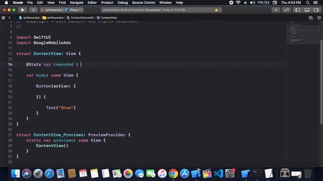 AdMob With SwiftUI - AdMob Rewarded Ad Video With SwiftUI - How To Use AdMob RewardedAd In SwiftUI смотреть онлайн