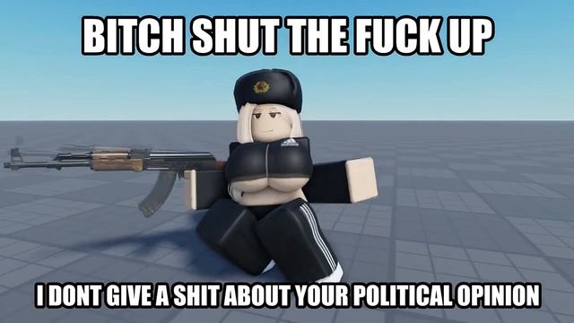 Русская Роблокс Девушка танцует / Russian Roblox Girl Dancing and she doesn't care about politics смотреть онлайн