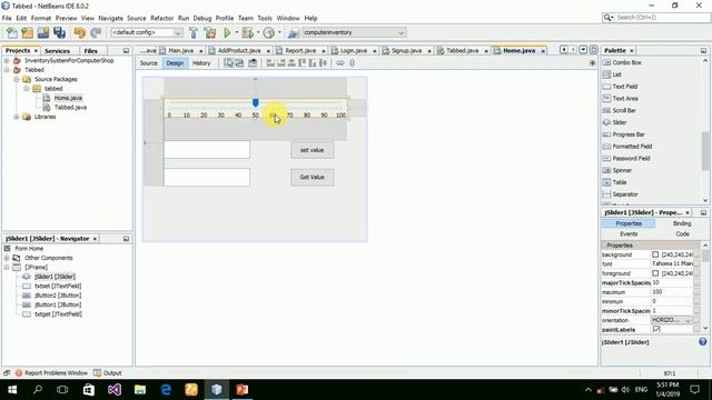 How To Use JSlider In Java NetBeans - Java Swing Tutorial [With Source code] смотреть онлайн