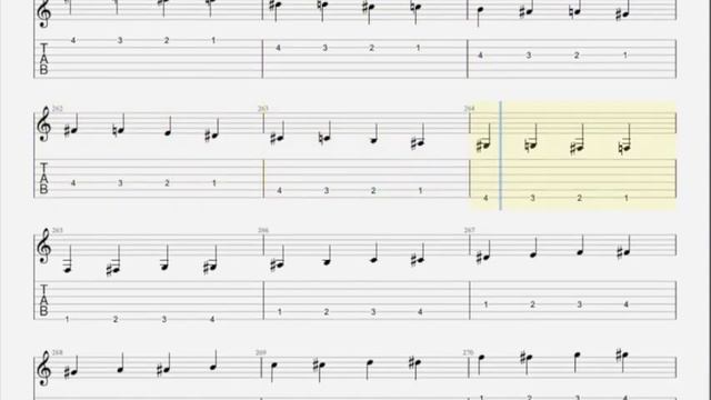 174 BPM Guitar Chromatic Exercise Over 6 Strings | Starting on 1st Fret of Low E String | смотреть онлайн