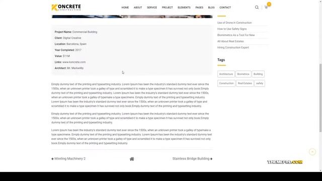 Koncrete - Construction Building WordPress Theme construction industrial Maijima смотреть онлайн