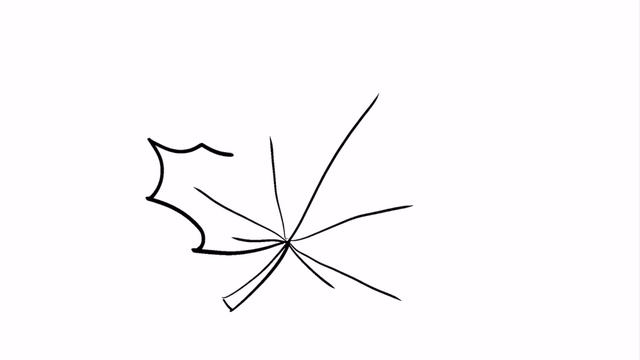 How to Draw a Simple Maple Leaf| Step-by-Step Lesson смотреть онлайн