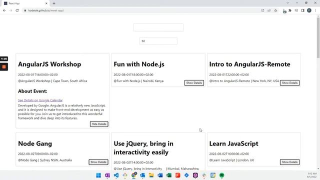 Meet React App Demo смотреть онлайн