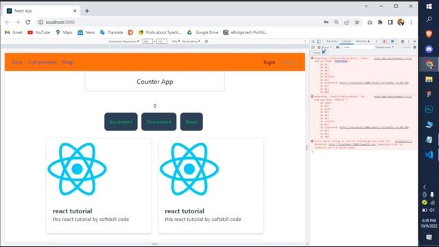 React Tutorial #10 Forms in react Create Login Form using hooks Hindi /Urdu смотреть онлайн