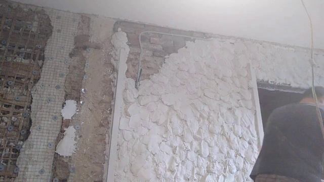 Штукатурка гипс с опилками. Толстые слои штукатурки.Видео от автора канала. смотреть онлайн