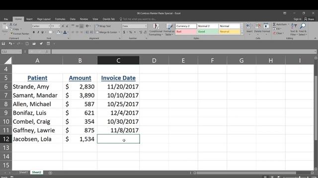 Excel 2016 Understanding Paste Special Options to Copy and Paste Values and Formatting смотреть онлайн