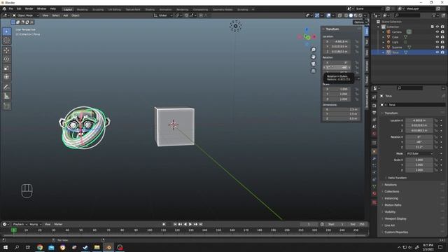 How to Copy Location and Rotation of objects | Blender Tutorial смотреть онлайн