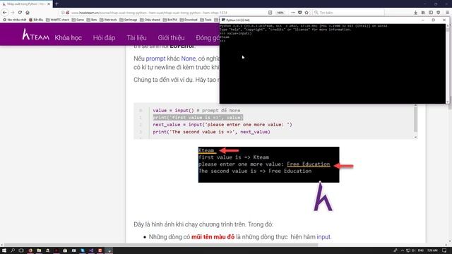 [Khóa học lập trình Python cơ bản] - Bài 22: Hàm nhập trong Python| HowKteam смотреть онлайн