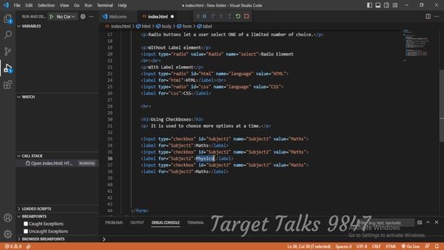 #9 తెలుగులో HTML Forms(Most imp topic in Html) | Target Talks 9847 смотреть онлайн