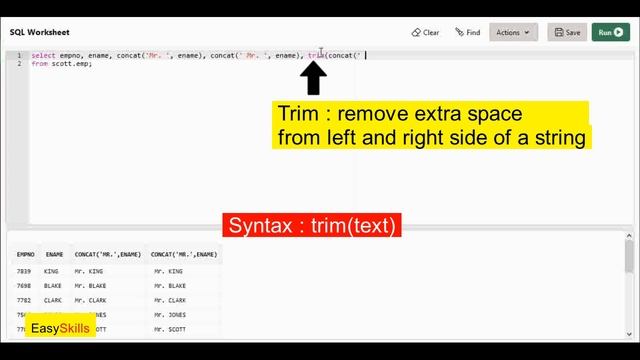Single Row Functions in Oracle | Most common functions in SQL | SQL Tutorial Part 6 смотреть онлайн