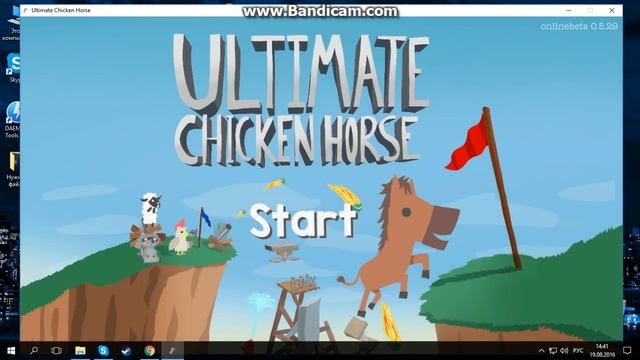 Как скачать и играть с другом по сети в Ultimate chicken horse смотреть онлайн