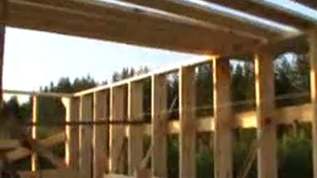 Каркасник утеплённый опилом 5-й день (верхняя обвязка) смотреть онлайн