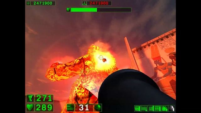 Serious Sam Lava Golem Boss Fight смотреть онлайн