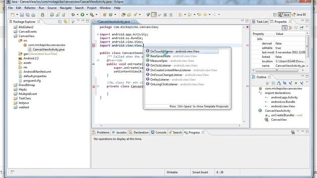 Programmering Android CanvasView del 1 смотреть онлайн