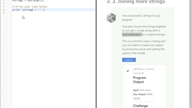 Intro to Python Codio Challenge 3. 3. смотреть онлайн