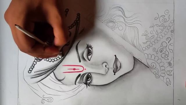 Lord Krishna Drawing easy || Easy Lord Krishna sketch || Krishna simple Sketch || CTW смотреть онлайн