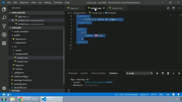 032 - VueJS - STYLES E SCOPED смотреть онлайн