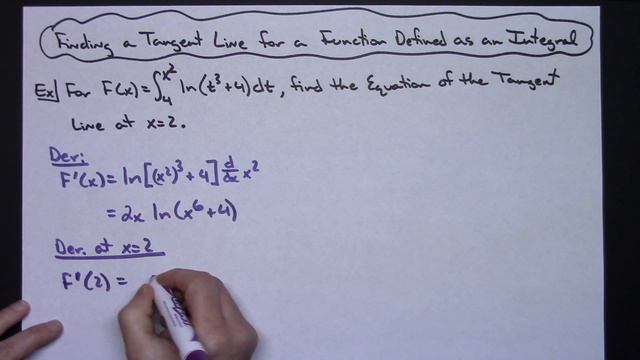 Finding the Equation of the Tangent Line of a Function Defined as an Integral ❖ Calculus смотреть онлайн