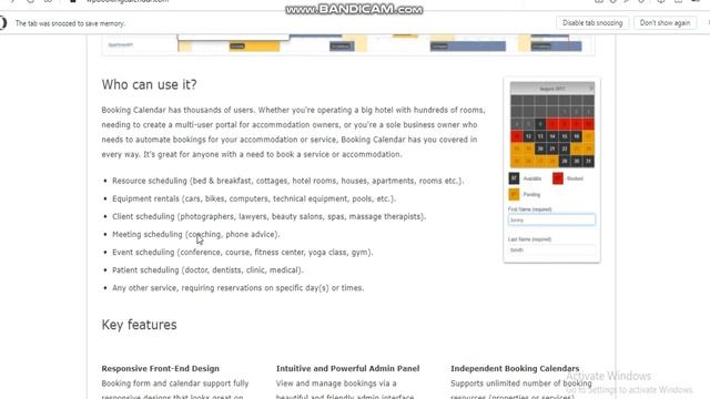Booking Calendar - WP plugin for online booking & availability checking service смотреть онлайн