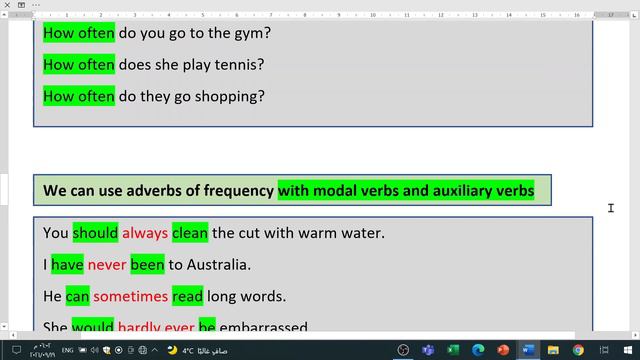 adverbs of frequency смотреть онлайн