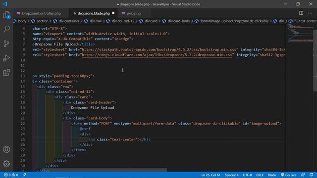 Laravel 8 Tutorial - DropzoneJS File Upload смотреть онлайн